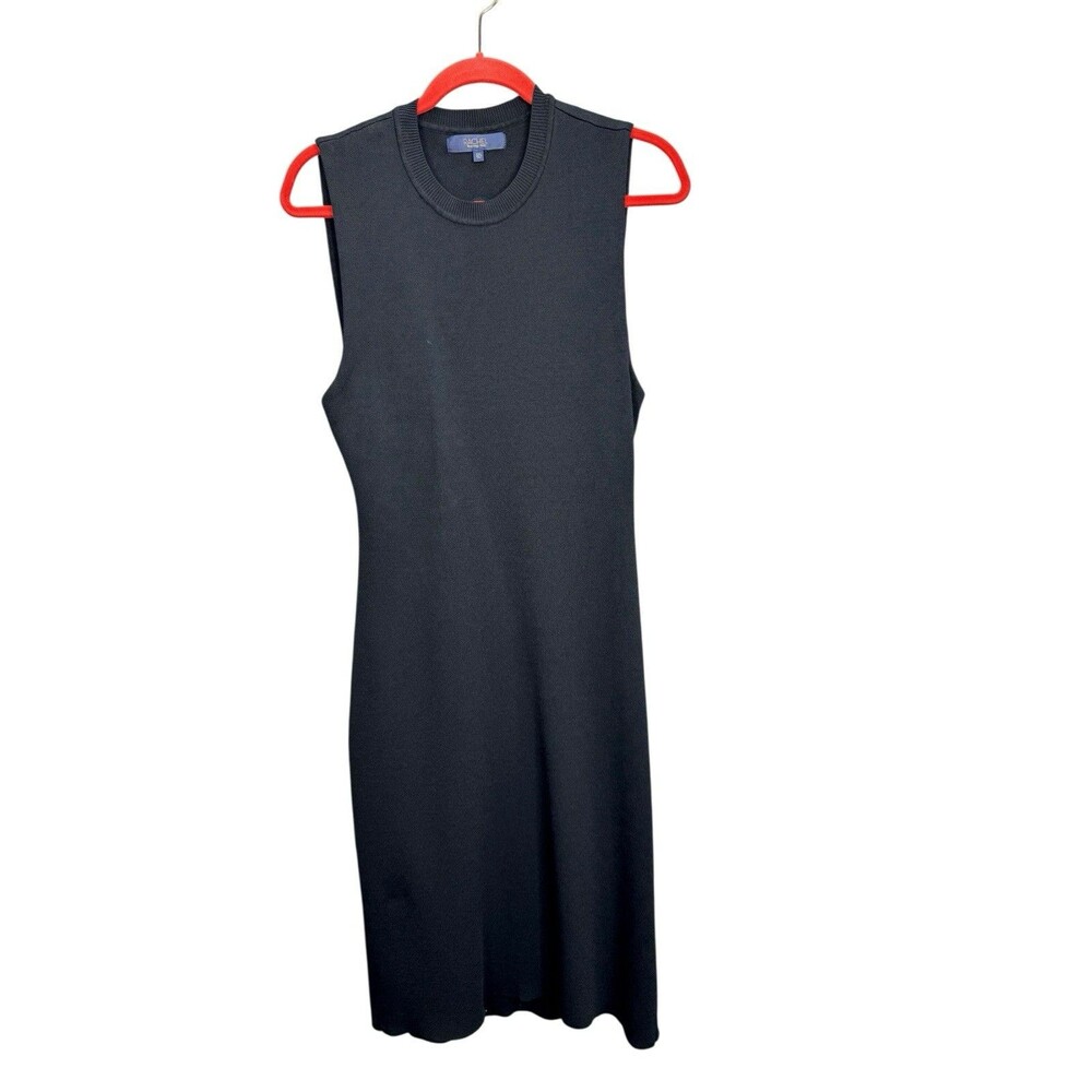 Rachel Roy Women's Dress XXL Black High Neck Sleeveless Cut Out Back Midi